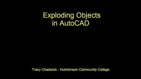 Explode Objects in AutoCAD