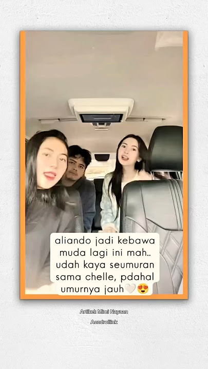 Aliando jadi kebawa muda kayak seumuran sam Chelle 😍😍😍.