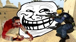 Counter Strike Source ZOMBIE Map EPIC CHAT TROLLING !