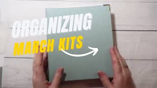 ORGANIZE MY MARCH KITS WITH ME | Sticker Organization | Monthly, Weekly and Daily Kits