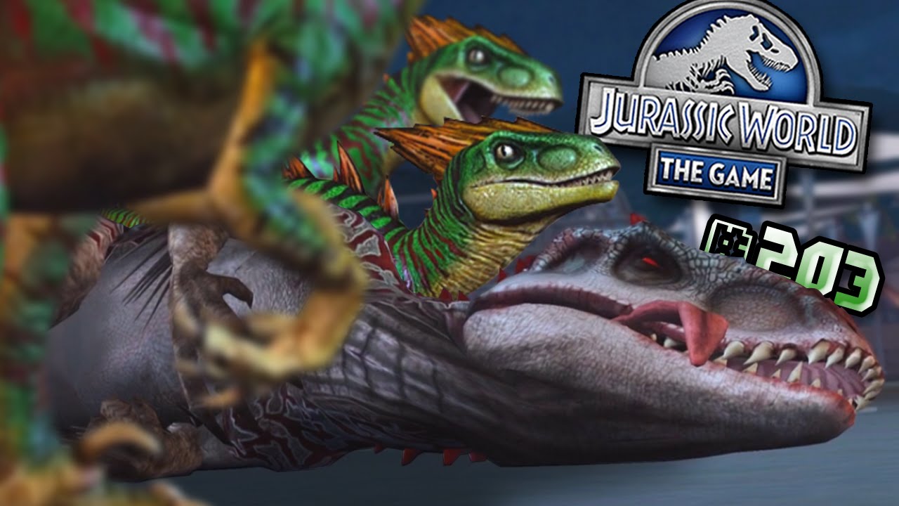 Raptors Attack Jurassic World The Game Ep203 Hd Youtube 