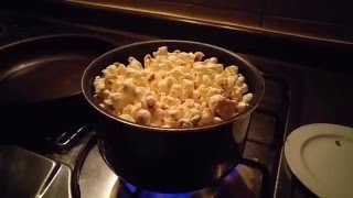 Popcorn exponential decay