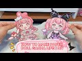 How to make paper doll moving  diy  draw so easy anime