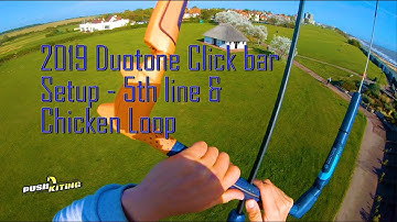 Duotone Kiteboarding 2019 Click Bar chicken loop and 5th line setup options