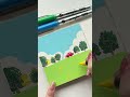 Immersive painting Suburban scenery#Acrylic marker#Learn to draw from scratch#Hand-drawn#O
