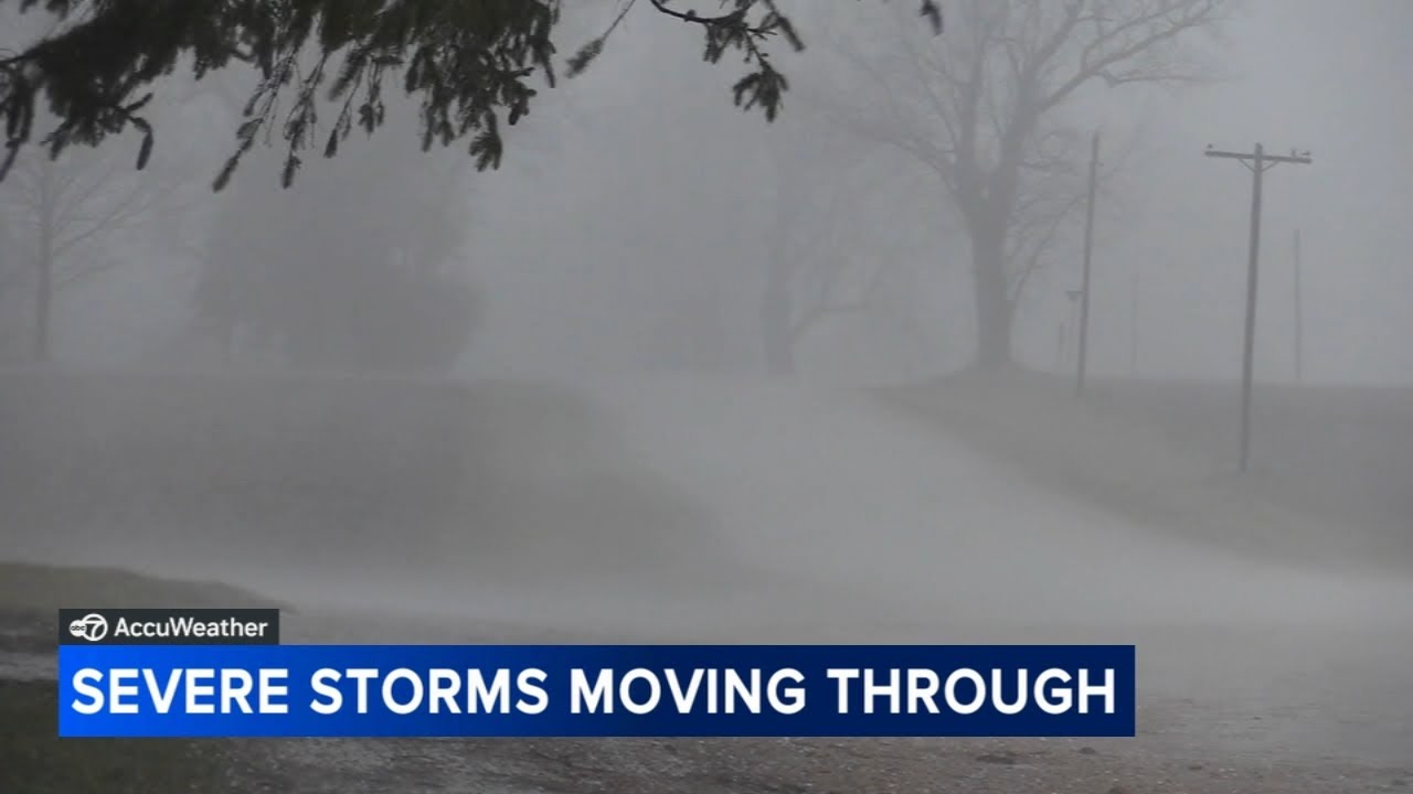 Severe storms bring high winds, hail to areas north, west of city - YouTube