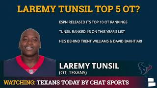 Houston Texans OT Laremy Tunsil Ranked By ESPN As A Top 5 Offensive Tackle Entering 2021 NFL Season