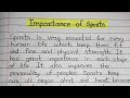 Importance Of Sports Essay In English Write An Essay On Importance Of Sports GSV Education 