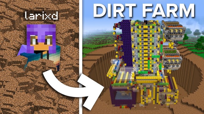 NEW* Automatic DIRT FARM for Minecraft 1.19!! Minecraft 1.19 dirt farm!! 
