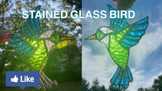 STAINED GLASS BIRD TIMELAPSE