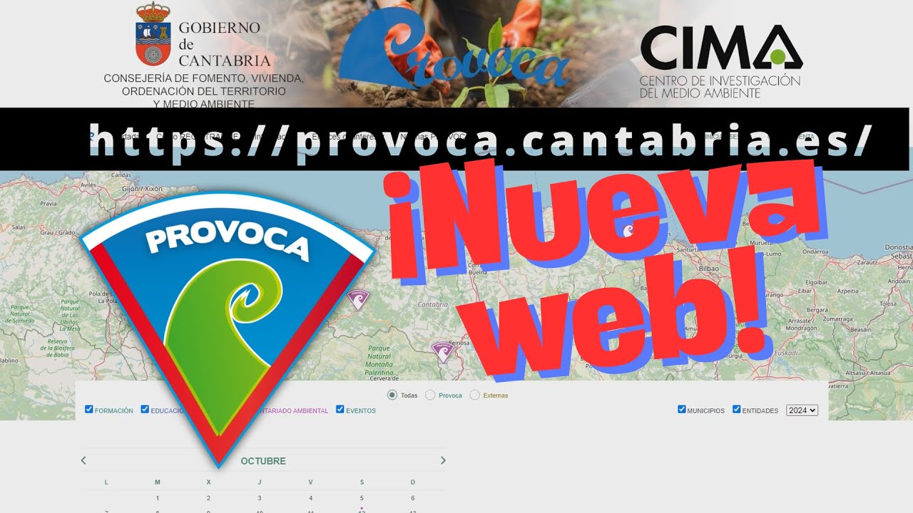 Nueva web de PROVOCA: ¡Tu guía para participar en Educación Ambiental y Voluntariado en Cantabria!