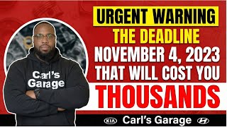 ⚠️ THE NOVEMBER 4, 2023 DEADLINE THAT'S COSTING THOUSANDS | Kia Engine Settlement 2026 part 1