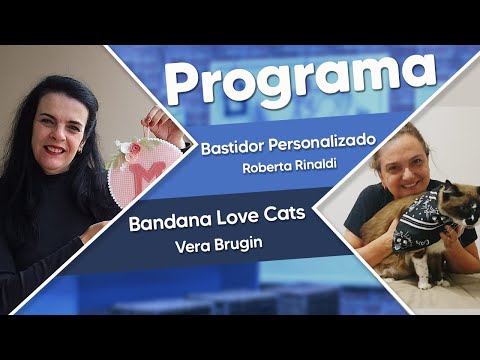 BASTIDOR PERSONALIZADO - TÉCNICA FELTRO e BANDANA LOVE CATS - TÉCNICA CUSTOMIZAÇÃO