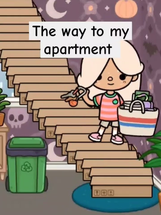 The way to the apartment  vs the apartment #trend #tocaboca #roleplay #apartment