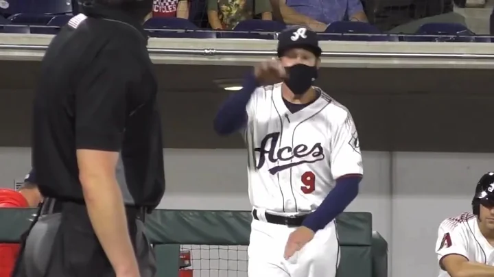 Reno Aces manager Blake Lalli calls umpire blind w...