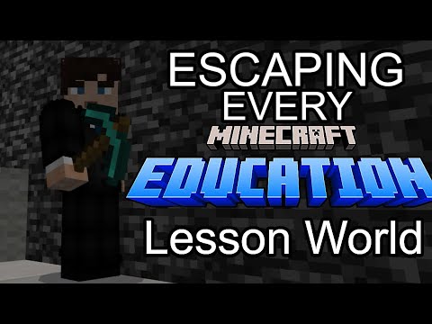 ESCAPING EVERY MINECRAFT EDUCATION LESSON WORLD | Minecraft Education ...
