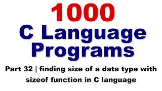1000 C language Programs in telugu part-32 | size of function in c language screenshot 3