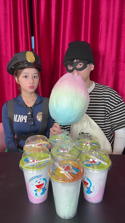 Giant Cotton Candy Mukbang 🍬