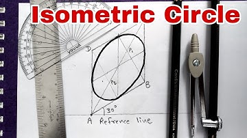 Isometric of Circle Draw Method | Engineering Drawing
