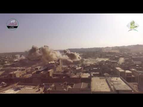 ثوار الشام Ll رااائع استهداف تجمعات عصابات الأسد بقذائف الجهنم على جبهة الراموسة بحلب