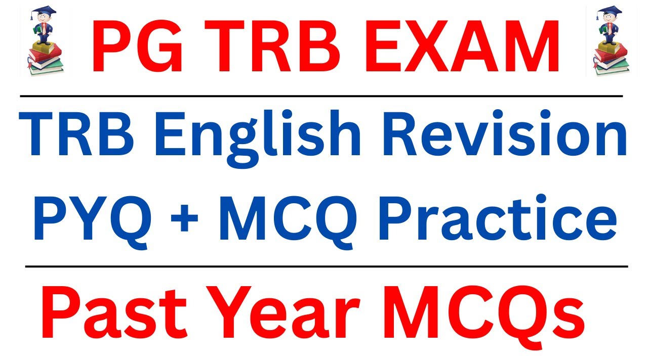 PG TRB ENGLISH | REVISION MCQ | PREVIOUS YEAR QUESTION |