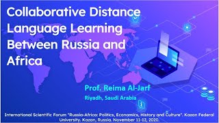 Collaborative Distance Language Learning Between Russia and Africa