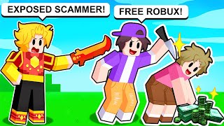 I EXPOSED A STREAMER SCAMMING HIS FANS.. (Roblox Bedwars)