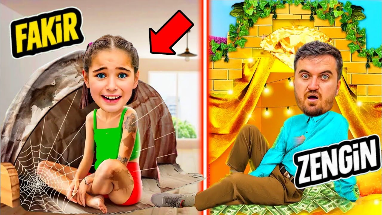 ELİF SİNEM ZENGİN VS FAKİR EVDE YAŞIYOR ‼️ KİM ZENGİN KİM FAKİR ?!