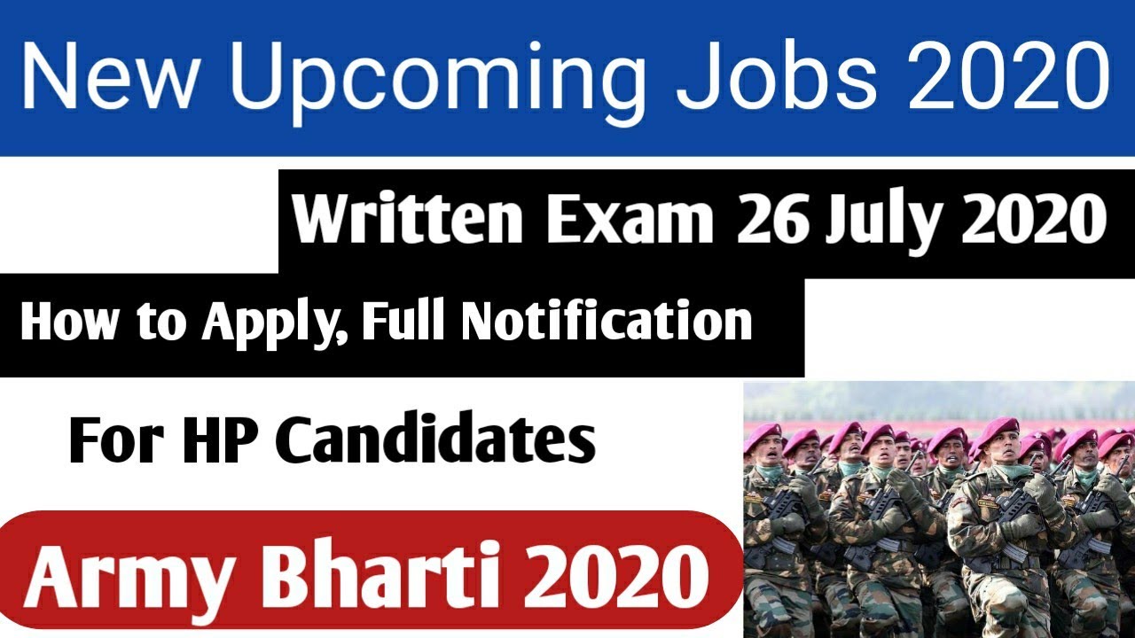 government jobs for HP Candidates 2020 Indian Army new