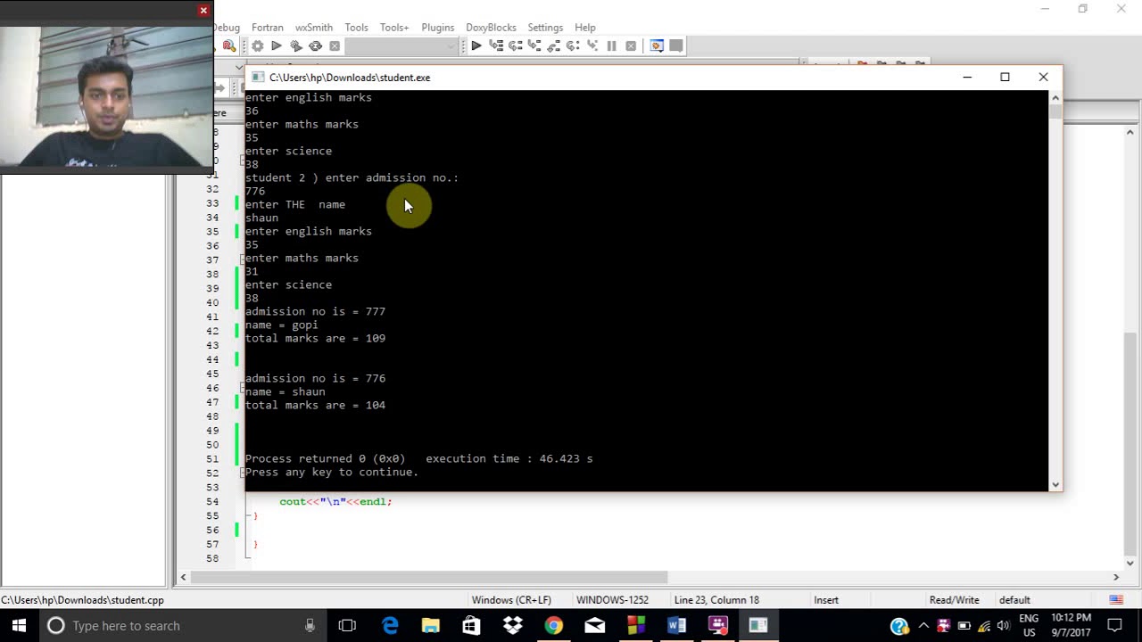 UR16CS075 C++ LAB EXP 5 - YouTube