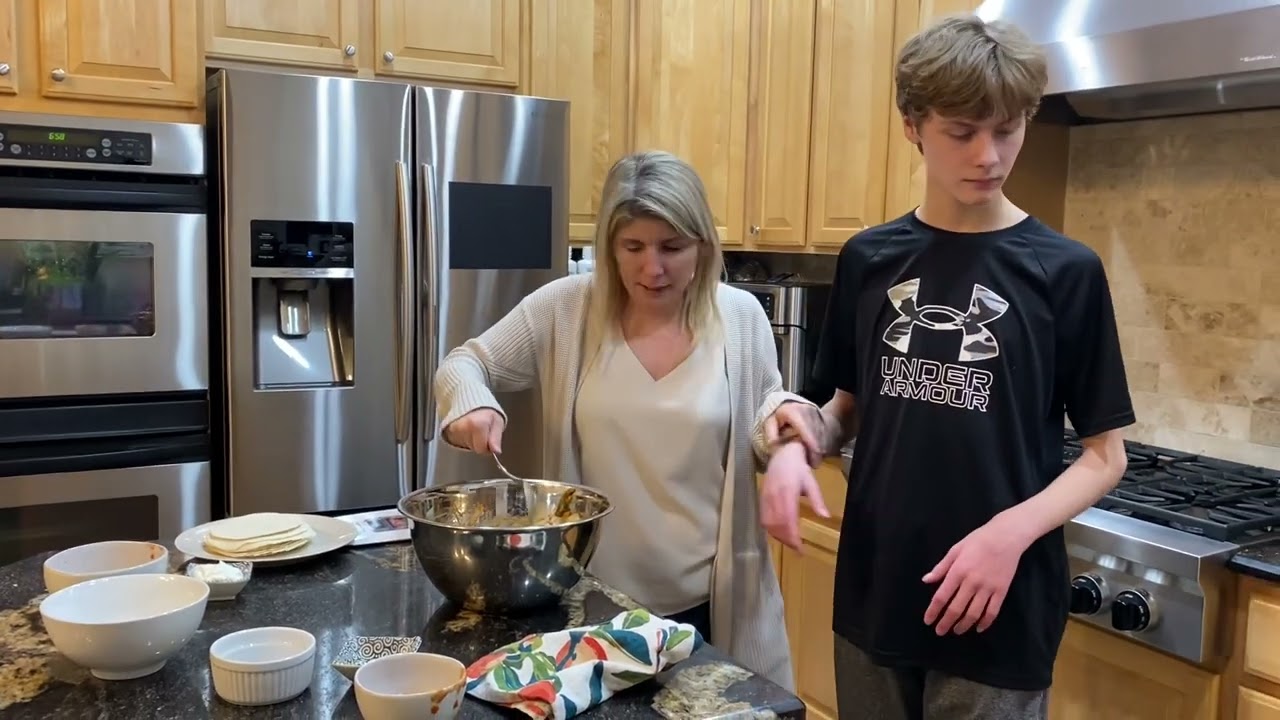 Life Skills: Cooking with Kids! Gabe an autistic teen learns how to prepare dinner!