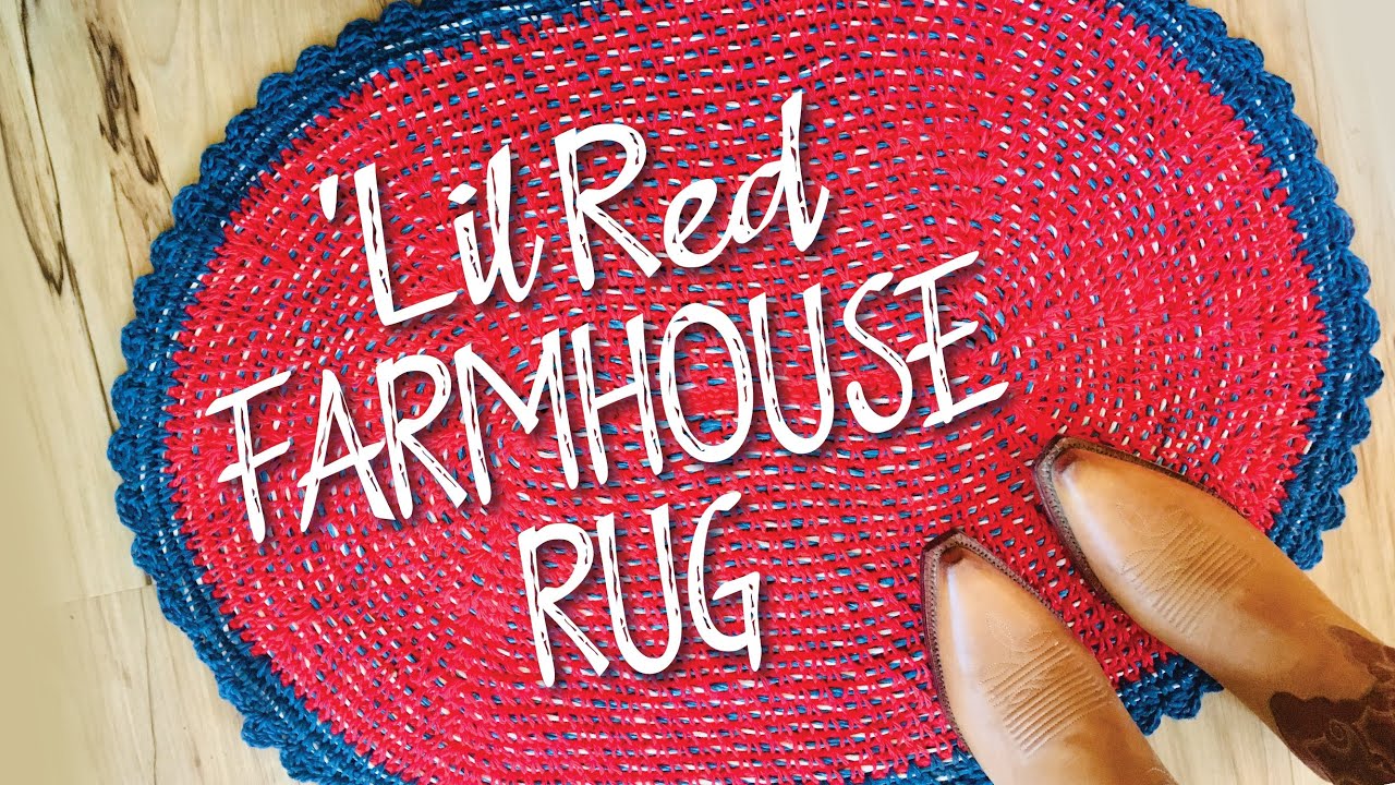 Crochet Oval Rug Using DOLLAR TREE Materials! - YouTube