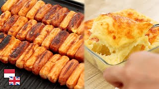 3-Ingredient Grilled Sausage Recipe! Complete with Cheesy Mashed Potatoes and Onion Gravy: [New Y...