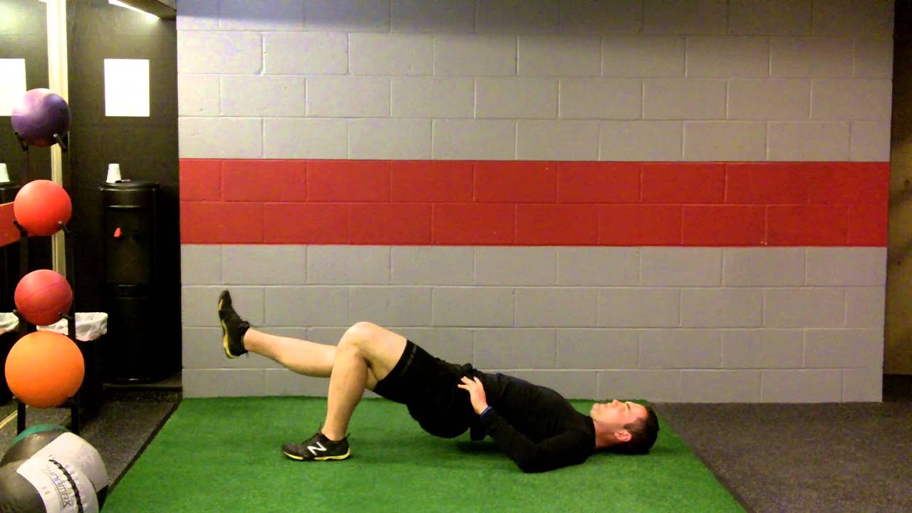Glute Bridge Leg Extension YouTube