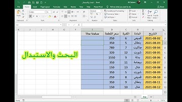 كافة ميزات البحث والاستبدال في اكسل مع استعمال * ؟ ~
