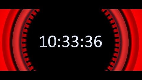 MatsClock 120065 - Free Digital Clock for PowerPoint Presentation Slides