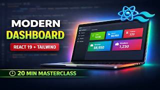 Build a Professional React Dashboard in 20 Mins! (Hindi) | React 19 + Tailwind CSS
