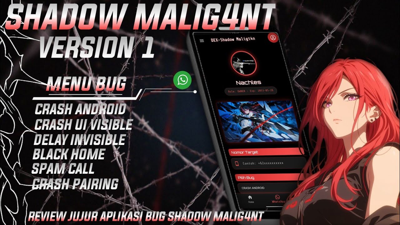 APK BUG WHATSAPP MURAH BANGETT SHADOW MALIG4NT GACOR GINI || DOWNLOAD DI KOMENTAR