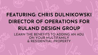 Add ADU’s to your Multifamily Building