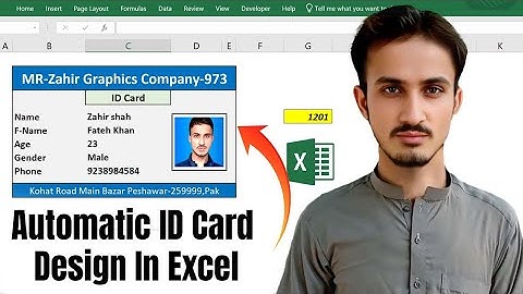 How to Make Automatic Employee ID Card in Excel 🔥