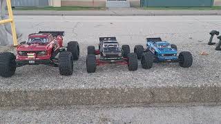 Arrma Outcast 8S,6S And 4S Rip And Comparison