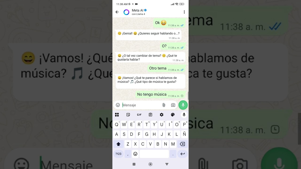 Hablando con la IA xd