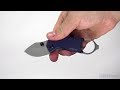 Video: มีดพับ Kershaw Antic Frame Lock Knife Blue (1.875" 8Cr13Mov Bead Blast),8710