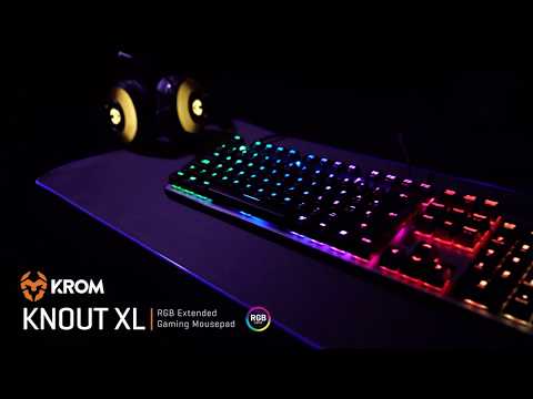 Conoce Knout XL, la nueva alfombrilla XL RGB