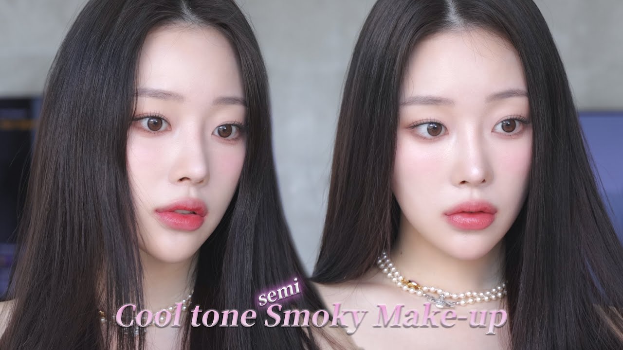 차갑고 깔끔한 쿨톤 음영 메이크업✿ ✿ (뮤트톤 세미스모키🐈‍⬛)ㅣMINCARONG