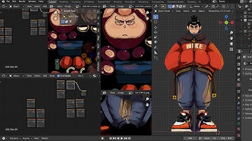Killer Seven | Extended timelapse of creating a 3D character in hand-painted NPR style | Blender3D