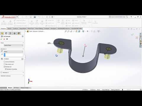 How to Create U Bracket in SolidWorks Sheet