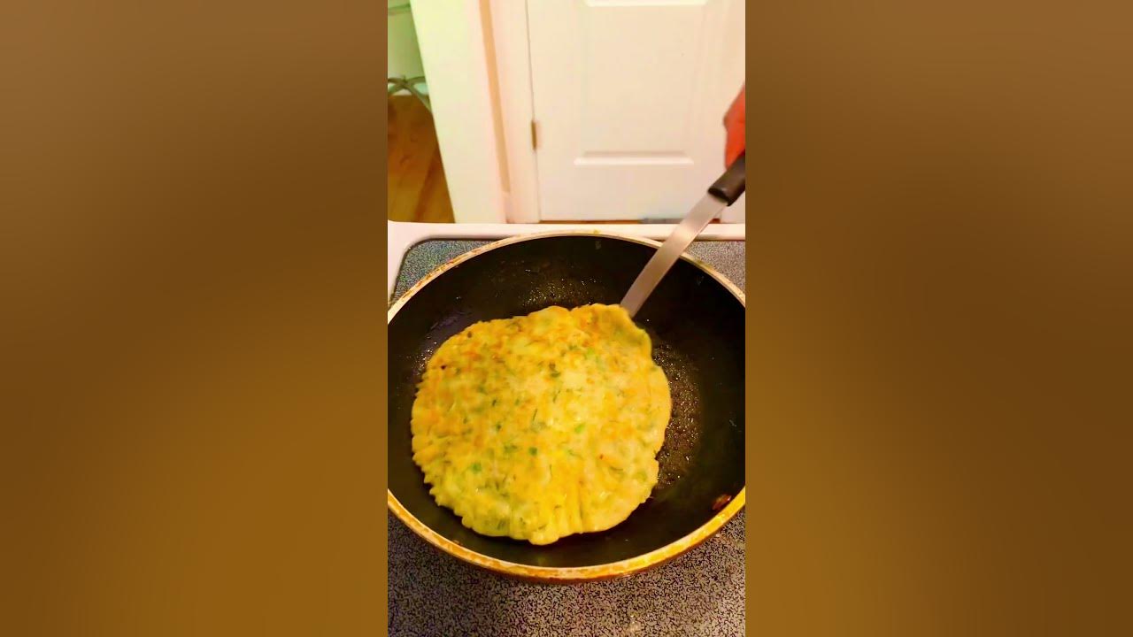 Green onion pancake with chives and eggs #healthy #delicious
