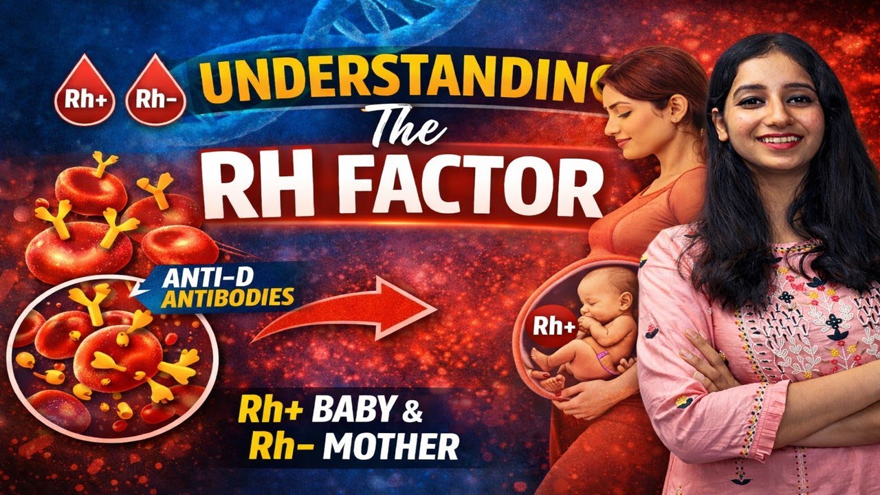 Understanding the RH Factor|Rh+ & Rh−|Pregnancy & Blood Compatibility Made Easy🩸👶 |Animal Physiology