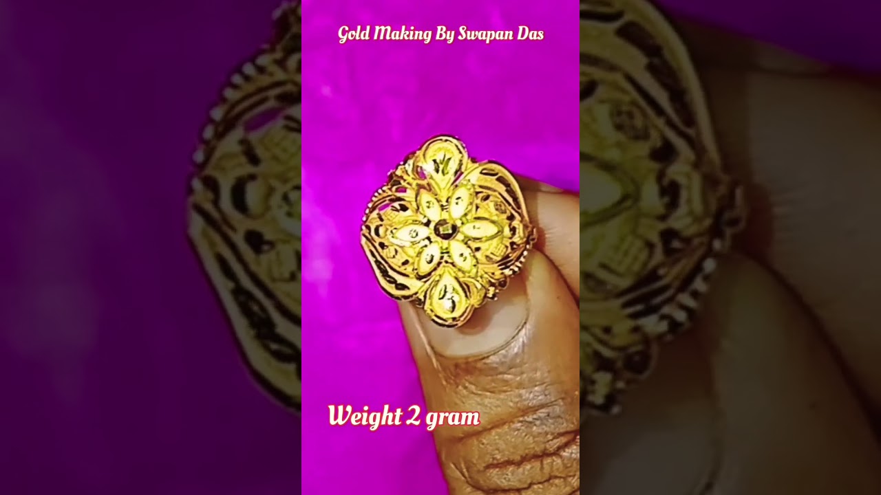 Daily use gold ring,gold ring for girl 1 gram